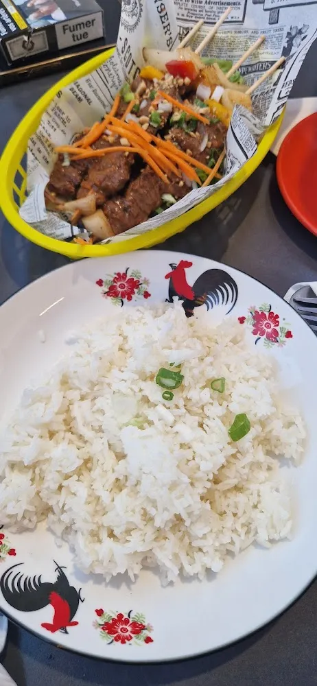 Brochette de Bœuf Et Riz Parfumé